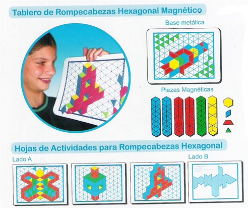 Tablero de Rompecabezas Hexagonal Magnético